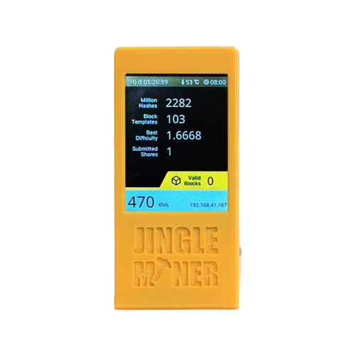 Jingle Miner BTC Solo Lottery Monitor BCH miner