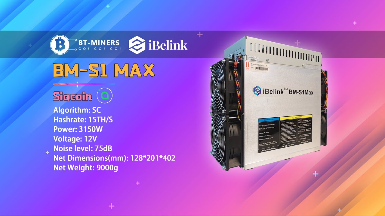 iBeLink BM-S1 Max 12Th/s 3150w Siacoin Miner Review #crypto #cryptomining #siacoin #btminers