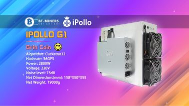 iPollo G1 36GPS 2800W Grin Coin Miner