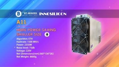 Innosilicon A11 Pro 1500M 2350w 8G ETH/ETC Miner #crypto #cryptomining #ethereum #btminers