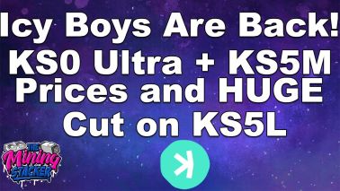 IceRiver Ks5M and KS0 Ultra Kaspa KAS ASIC Prices Are here and the KS5L got a HUGE Price Cut !