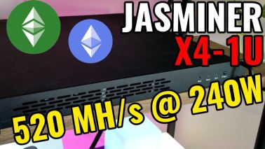 Most Efficient ETH / ETC Crypto Miner! | 520 MH/s At Only 240W | Jasminer X4-1U Review
