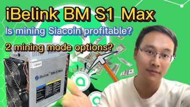 #ibelink BM S1 Max I is mining #Siacoin profitable? #ibelinks1max